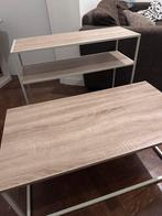 Set van 2 moderne tafels – per stuk €10, Huis en Inrichting, Ophalen, Minder dan 75 cm, Tweepersoons, Zo goed als nieuw