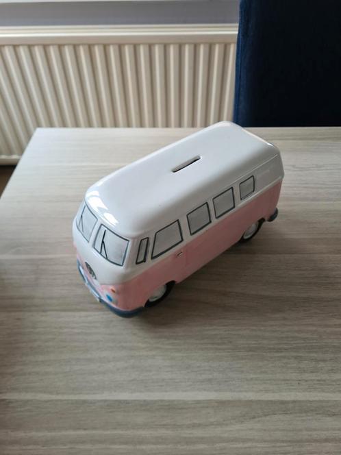 Spaarpot volkswagen T1 roze, Verzamelen, Spaarpotten, Zo goed als nieuw, Ophalen