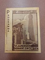 Programme pèlerinage de Dixmude 1950 Brie Atlas, Collections, Marques & Objets publicitaires, Enlèvement ou Envoi, Utilisé, Ustensile