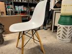 6x stoel  modern wit met hout, Ophalen of Verzenden, Zo goed als nieuw