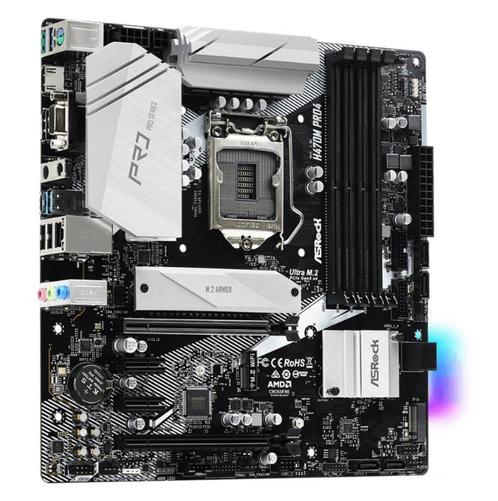 Asrock H470M Pro4 Micro-ATX LGA1200, Computers en Software, Moederborden, Zo goed als nieuw, Intel, DDR4, Ophalen of Verzenden
