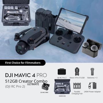 DJI MAVIC 4 PRO 512GB ULTIMATE CREATOR COMBO (C2) beschikbaar voor biedingen