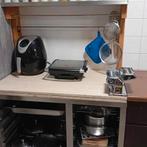 Keuken element pastatafel inox en marmer tablet, Ophalen, Gebruikt