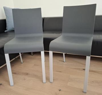 Iconische design stoel Vitra 03 - Maarten Van Severen, Huis en Inrichting, Stoelen, Ophalen, Zo goed als nieuw, Grijs, Modern Vitra 03 Maarten Van Severen