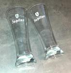 keuken set 2 vintage Jupiler glazen, Verzamelen, Verzenden, Nieuw, Glas of Glazen, Jupiler