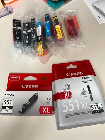 2 cartouches Canon CLI-551XL BK  beschikbaar voor biedingen