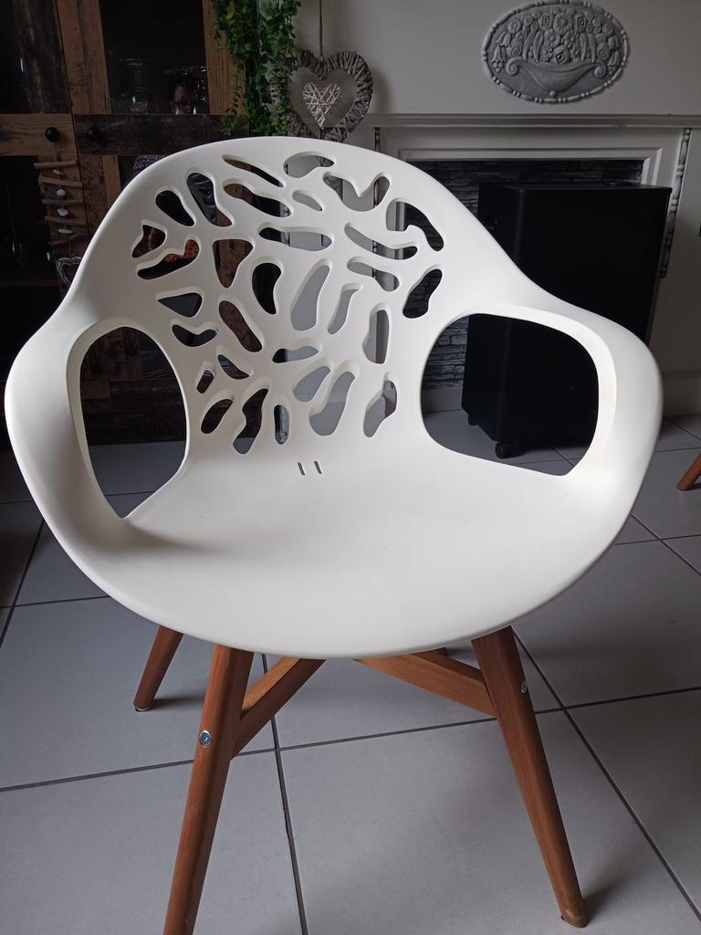 Eetkamerstoelen, Ophalen, Gebruikt, Wit, Vier