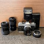 Canon FTb body + 3 lenzen + tel converter, Ophalen, Gebruikt, Spiegelreflex, Canon