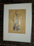 George Hendrik Breitner Œuvre unique Dessin sur papier Ges, Antiquités & Art, Enlèvement ou Envoi