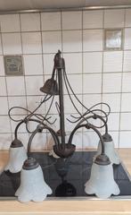 Oude kroonluchter met 5 bloemen, Ophalen
