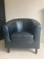 1-persoons zetel, Huis en Inrichting, Fauteuils, Ophalen, Gebruikt, Minder dan 75 cm, Leer