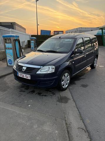 Dacia loggen 7 plaats benzine gekeurd voor verkoop, Auto's, Euro 5, Bedrijf, Te koop, Benzine