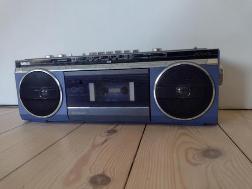 Sharp QT-12BL radio met originele handleiding /vintage retro, Audio, Tv en Foto, Radio's, Gebruikt, Radio, Ophalen