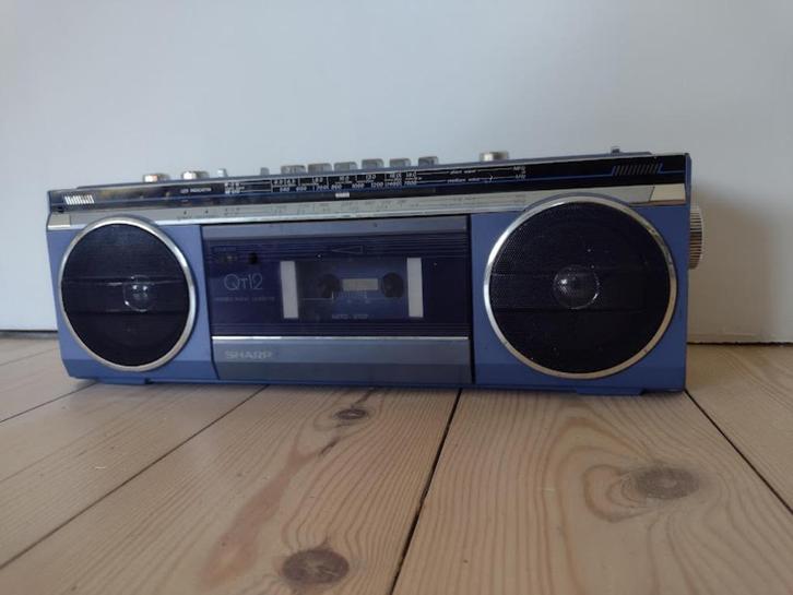 Sharp QT-12BL radio met originele handleiding /vintage retro, Audio, Tv en Foto, Radio's, Gebruikt, Radio, Ophalen