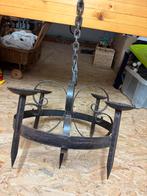 Zware ijzeren kroonluchter, Huis en Inrichting, Lampen | Kroonluchters, Ophalen of Verzenden, Zo goed als nieuw