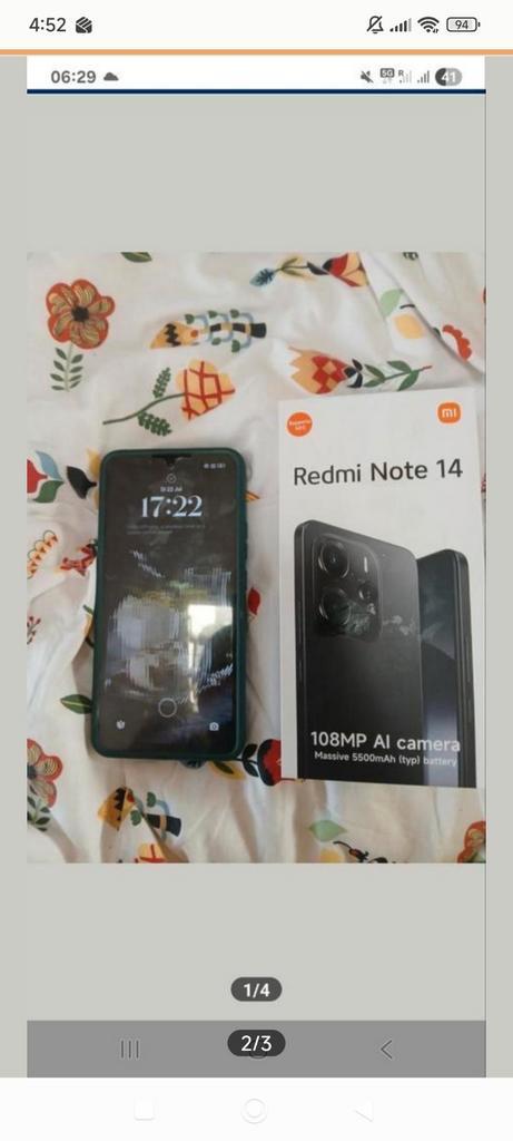 Xiaomi note 14 met Airbuds 6, Télécoms, Téléphonie mobile | Housses, Coques & Façades | Samsung, Comme neuf, Façade ou Cover, Autres modèles