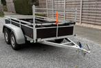 Aanhangwagen dubbelas 2m60x1m30(als nieuw!), Ophalen, Zo goed als nieuw