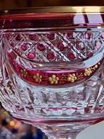 Roemer cristal de Bohême doublé rose et doré, Enlèvement ou Envoi