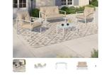 Nieuw klein tuinmeubilair, Tuin en Terras, Tuinsets en Loungesets, Ophalen, 4 zitplaatsen, Bijzettafel, Tuinset