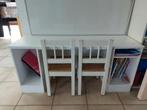Bureau/tafel voor kleuters met 2 stoelen, Kinderen en Baby's, Kinderkamer | Tafels en Stoelen, Zo goed als nieuw, Ophalen, Stoel(en)