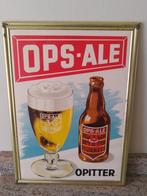 1953 Ops_Ale advertentie op geëmailleerde plaat, Verzamelen, Merken en Reclamevoorwerpen, Ophalen of Verzenden, Zo goed als nieuw
