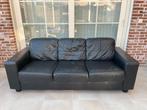 Lederen salon, Ophalen, Gebruikt, 150 tot 200 cm, Driepersoons