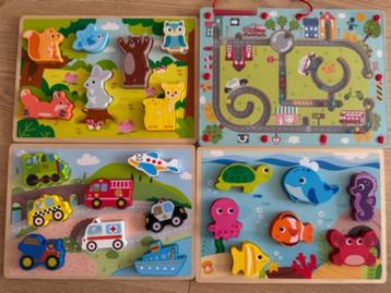 3 Puzzles encastrer + jouet d'apprentissage beschikbaar voor biedingen
