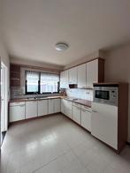 Keuken, Bois, Enlèvement, Crème, Cuisine à mur double