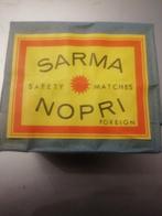 lot 10 boites d'allumettes SARMA NOPRI, Comme neuf, Enlèvement ou Envoi