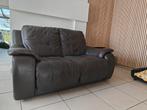 leder zetel, Huis en Inrichting, Zetels | Zetels, Ophalen, Gebruikt, 150 tot 200 cm, Tweepersoons