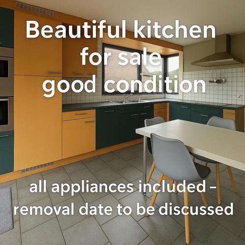 Keuken L-vorm., Huis en Inrichting, Keuken | Complete keukens, Gebruikt, Hoekkeuken, Overige kleuren, Ophalen
