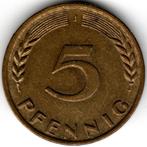 Duitsland: 5 Pfennig 1950 J Hamburg Dunne J KM#107 Ref 14387, Postzegels en Munten, Munten | Europa | Niet-Euromunten, Duitsland