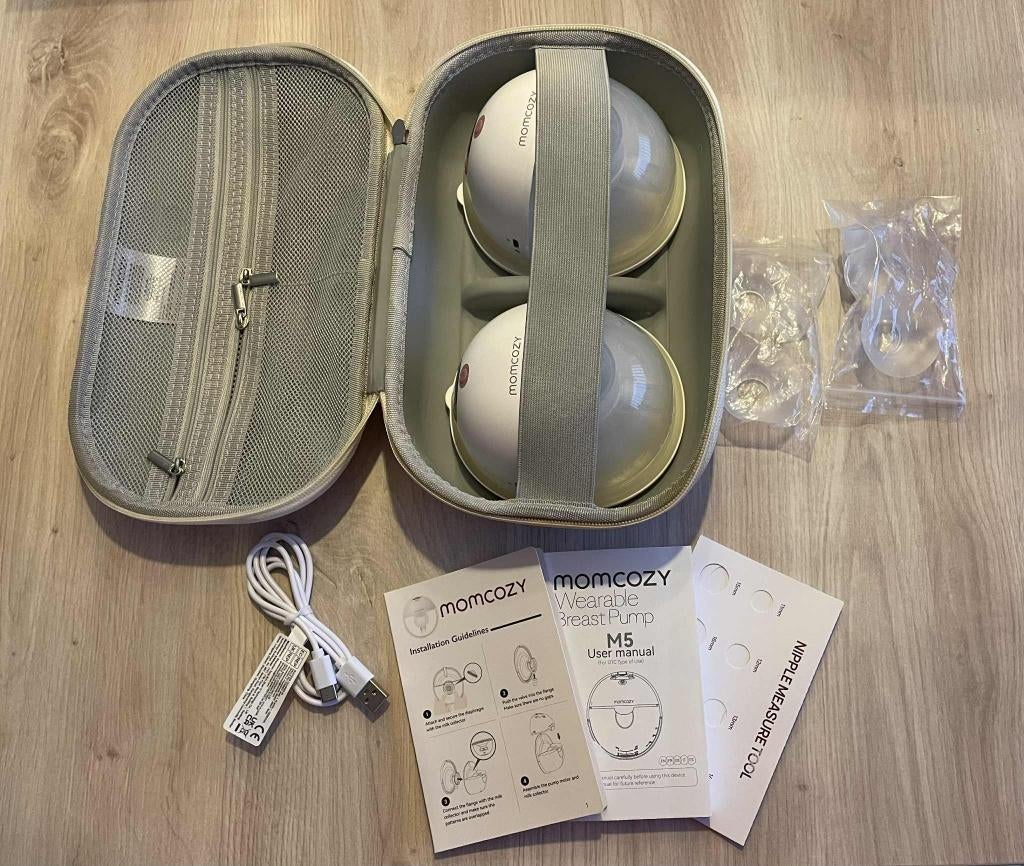 Momcosy M5 double tire-lait électrique portatif main libre, Enfants & Bébés, Aliments pour bébé & Accessoires, Comme neuf, Tire-lait