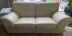 Salon 3+2 cuir vanille, Maison & Meubles, 75 à 100 cm, Quatre personnes ou plus, Enlèvement, Utilisé