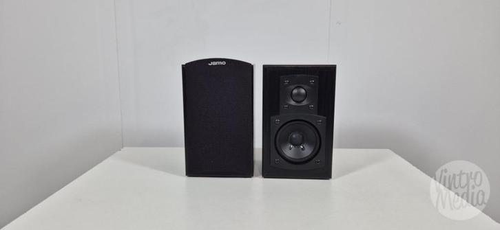 Jamo E 500 Luidsprekers | Speakers | Compact | Bookshelf, Audio, Tv en Foto, Luidsprekerboxen, Gebruikt, Front, Rear of Stereo speakers
