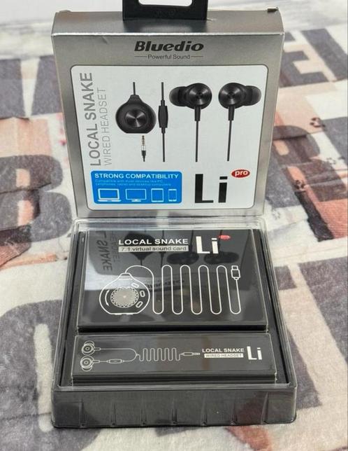 Bluedio Li Pro - Snake headset oordopjes met snoer oortjes, Telecommunicatie, Mobiele telefoons | Oordopjes, Nieuw, Ophalen of Verzenden