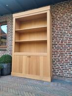 Eiken boekenkast/bibliotheekkast GRATIS LEVERING, 100 tot 150 cm, 200 cm of meer, Ophalen of Verzenden, Zo goed als nieuw