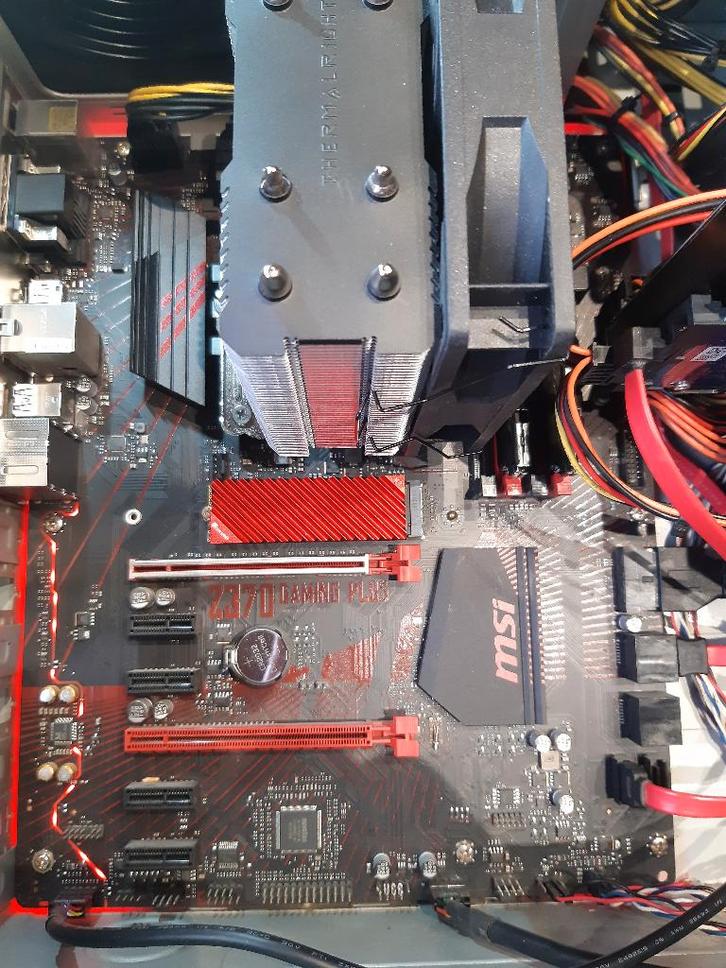 MSI Z370 GamingPlus + i7 8700k + Cooler (sans la mémoire), Computers en Software, Moederborden, Gebruikt, Intel, DDR4, Ophalen of Verzenden