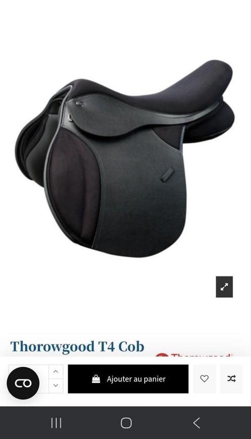 Thorowgood T4 cob zadel te koop, Dieren en Toebehoren, Paarden en Pony's | Zadels, Gebruikt, Ophalen