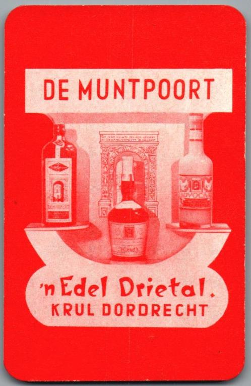 speelkaart - LK12809 - De Muntpoort, Verzamelen, Speelkaarten, Jokers en Kwartetten, Zo goed als nieuw, Speelkaart(en), Verzenden