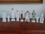 Negen porseleinen heiligenbeeldjes, Antiek en Kunst, Antiek | Religieuze voorwerpen, Ophalen of Verzenden