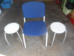 2 tabourets + 1 chaise, Huis en Inrichting, Barkrukken, 2 krukken, Ophalen, Zo goed als nieuw