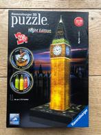 Puzzle 3D Ravensburger, Big Ben la nuit, Utilisé, Enlèvement ou Envoi, Moins de 500 pièces, Rubik's Cube ou Puzzle 3D