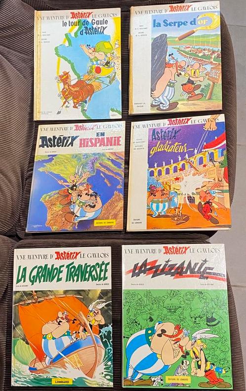 Set van 6 oude Asterix, Boeken, Stripverhalen, Gelezen, Ophalen of Verzenden