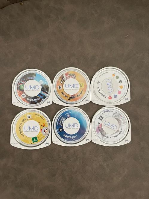 Eenheid of partij/6 UMD Playstation Portable (PSP) -spellen, Games en Spelcomputers, Games | Sony PlayStation Portable, Zo goed als nieuw