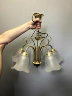 Lamp • kroonluchter • vintage • decoratie • messing, Ophalen