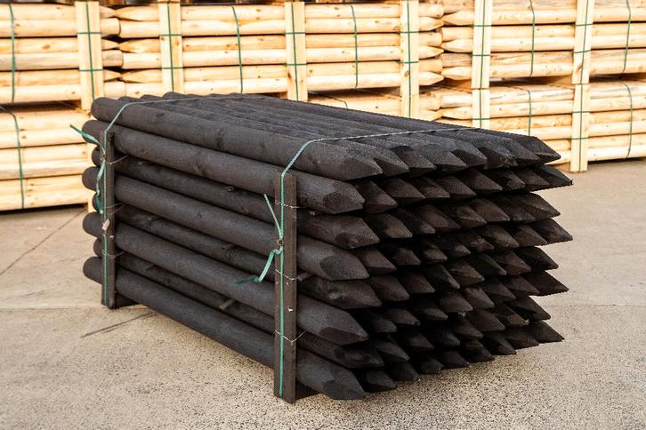 Gefreesde Dura palen 2m met dubbele impregnatie op voorraad., Dieren en Toebehoren, Stalling en Weidegang, Weidegang, Accessoires
