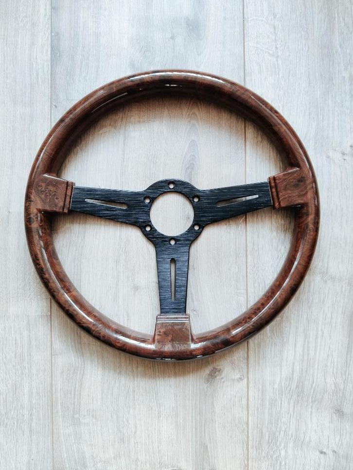 Sportstuur hout Nardi stijl Klassiek Nieuw, Auto-onderdelen, Besturing, Alfa Romeo, BMW, Fiat, Oldtimer onderdelen, Overige automerken