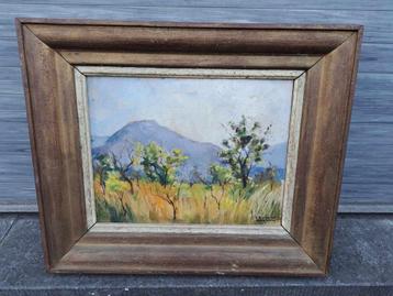 huile sur panneau paysage signe laurent moonens beschikbaar voor biedingen