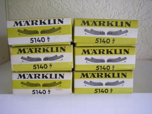 Marklin  5140 - 5207 - 5128 in originele dozen ho, Hobby en Vrije tijd, Modeltreinen | H0, Gebruikt, Rails, Wisselstroom, Märklin